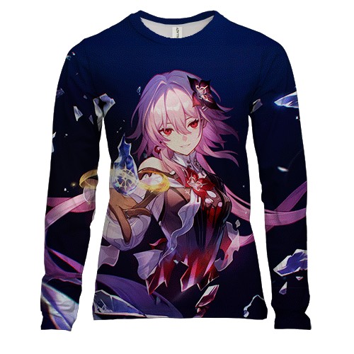 Жіночий 3D лонгслів Evernight - Honkai Star Rail (вид спереду)