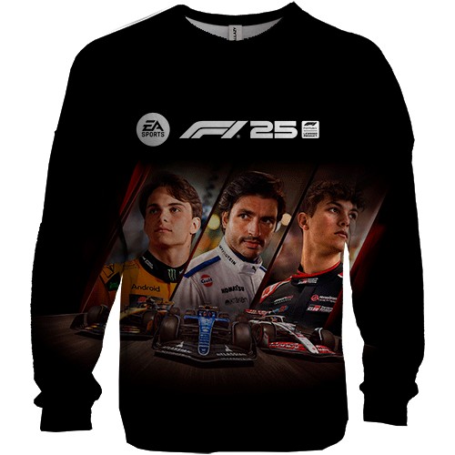 3D свитшот F1 25 Cover Art (вид спереди)