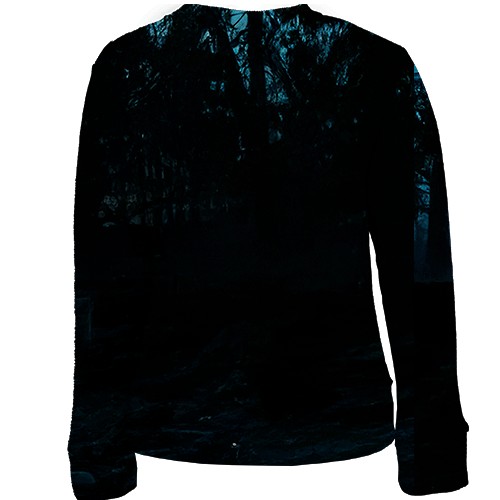 Детский 3D свитшот Witcher IV - Dark Forest (вид сзади)