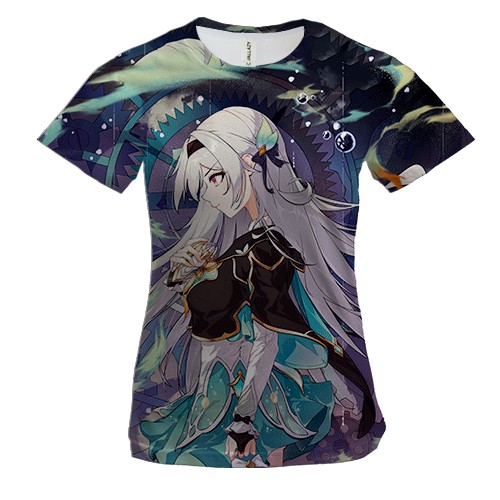 Жіноча 3D футболка Firefly - Honkai Star Rail (вид спереду)