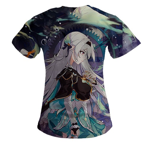 Жіноча 3D футболка Firefly - Honkai Star Rail (вид ззаду)