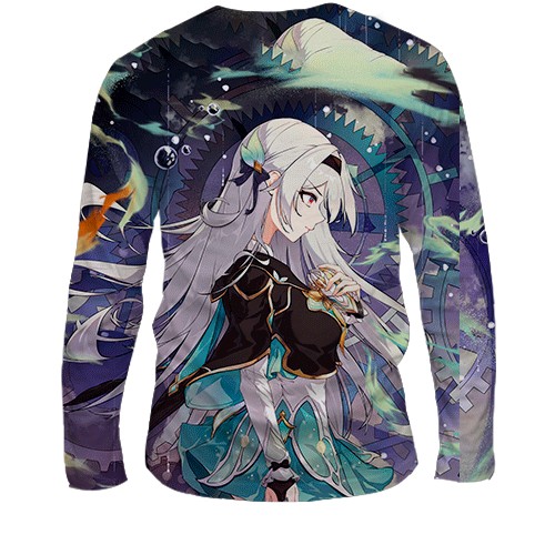 Мужской 3D лонгслив Firefly - Honkai Star Rail (вид сзади)