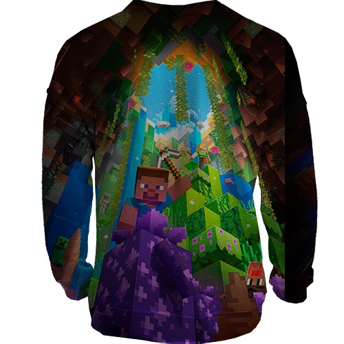 3D світшот Minecraft Bedrock Edition (вид ззаду)