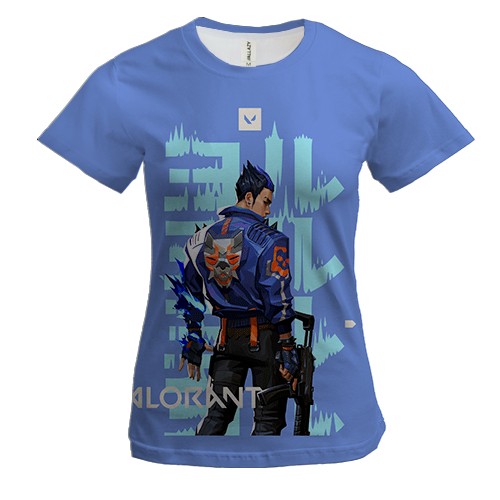 Жіноча 3D футболка Yoru - Valorant (вид спереду)