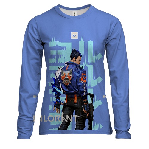 Жіночий 3D лонгслів Yoru - Valorant (вид спереду)