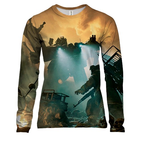 Женский 3D лонгслив The Forever Winter (вид спереди)