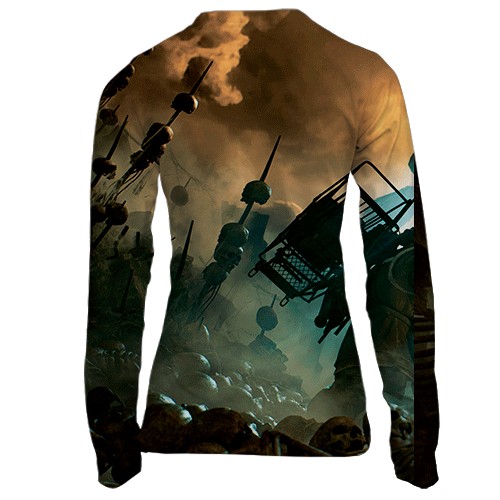 Женский 3D лонгслив The Forever Winter (вид сзади)