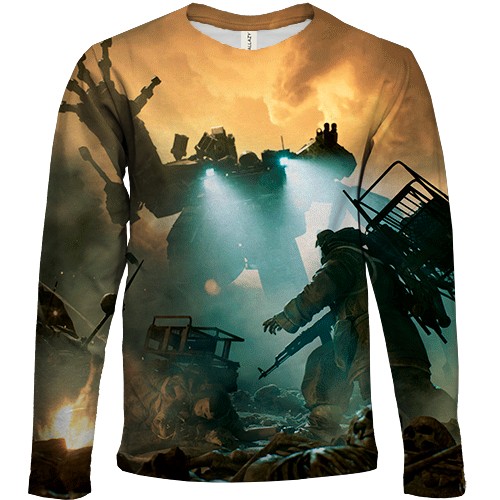 Дитячий 3D лонгслів The Forever Winter (вид спереду)