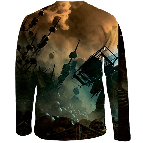 Дитячий 3D лонгслів The Forever Winter (вид ззаду)