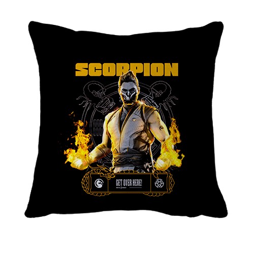 3D подушка Scorpion (Mortal-Kombat) (вид спереди)