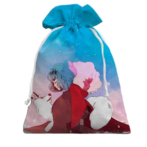 3D Подарочный мешочек GRIS x Neva (вид спереди)