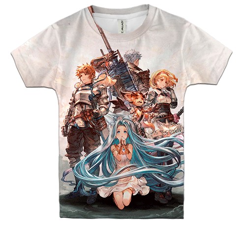 Дитяча 3D футболка Granblue Fantasy Relink (вид спереду)