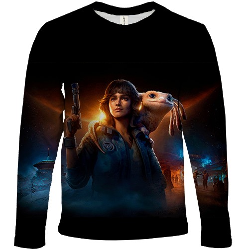 Дитячий 3D лонгслів Kay Vess - Star Wars Outlaws (вид спереду)