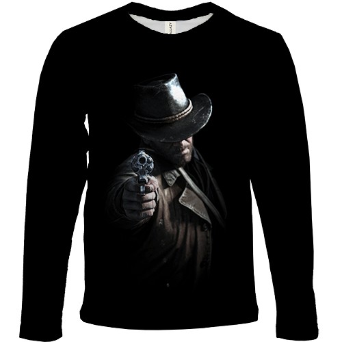 Детский 3D лонгслив Arthur Morgan -  RDR2 (вид спереди)