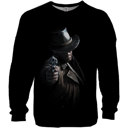 3D свитшот Arthur Morgan -  RDR2 (вид спереди)