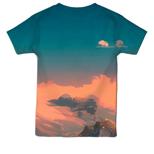 Детская 3D футболка Creature Commandos (вид сзади)