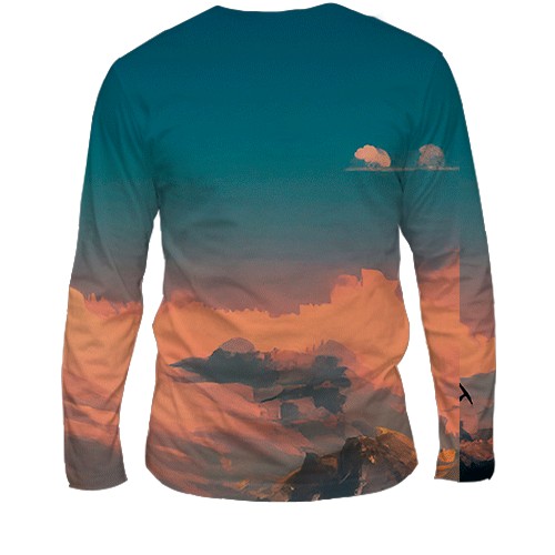 Мужской 3D лонгслив Creature Commandos (вид сзади)