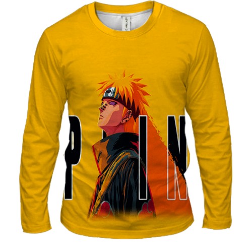 Чоловічий 3D лонгслів PAIN - Naruto (вид спереду)