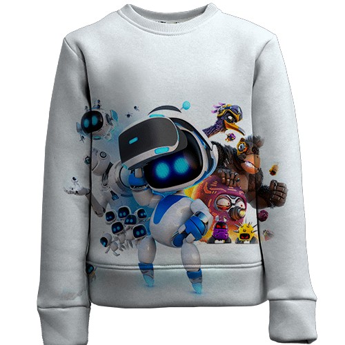 Дитячий 3D світшот Astro Bot Game (вид спереду)