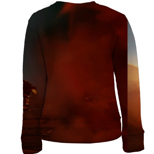 Детский 3D свитшот Battlefield REDSEC (вид сзади)