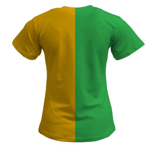 Жіноча 3D футболка Eren Yeager Laughing (вид ззаду)