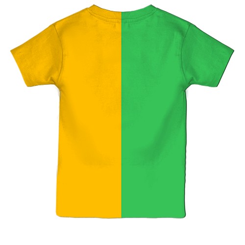 Дитяча 3D футболка Eren Yeager Laughing (вид ззаду)