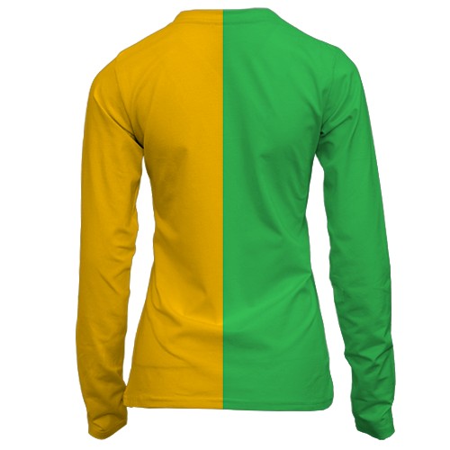 Женский 3D лонгслив Eren Yeager Laughing (вид сзади)