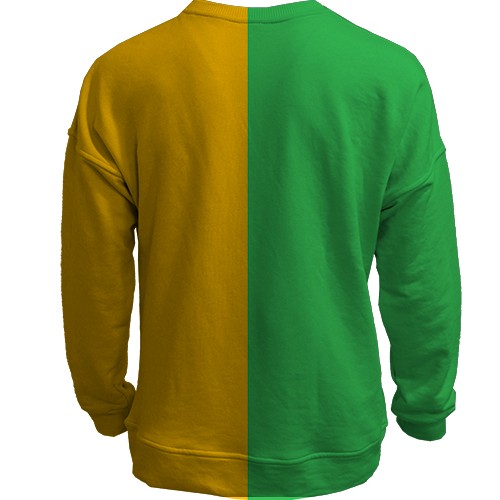 3D світшот Eren Yeager Laughing (вид ззаду)