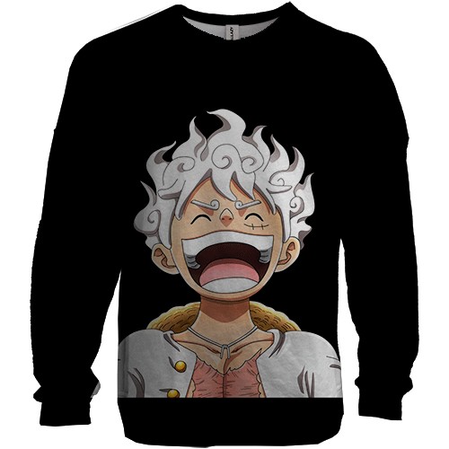 3D свитшот Laughing Luffy (вид спереди)