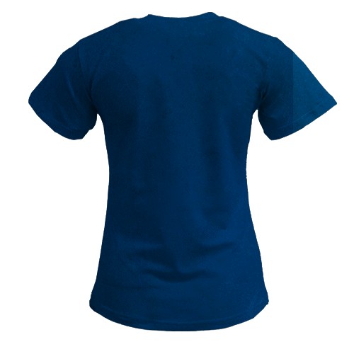 Жіноча 3D футболка Jinx, blue aesthetic (вид ззаду)