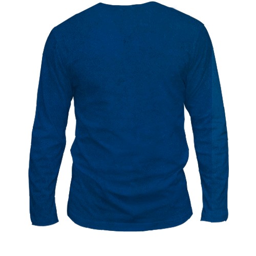 Чоловічий 3D лонгслів Jinx, blue aesthetic (вид ззаду)