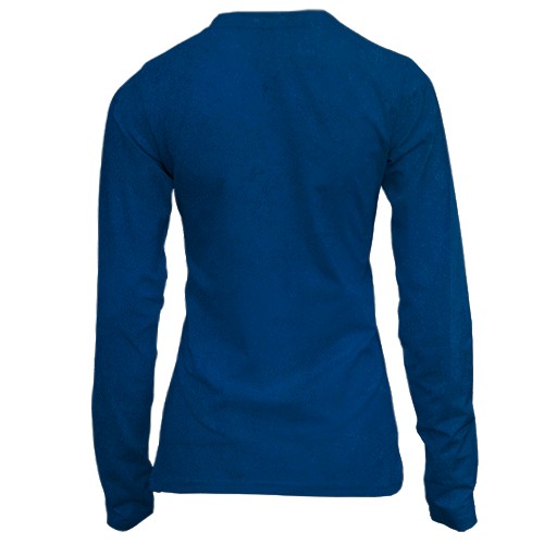 Жіночий 3D лонгслів Jinx, blue aesthetic (вид ззаду)