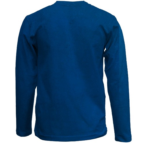 Дитячий 3D лонгслів Jinx, blue aesthetic (вид ззаду)