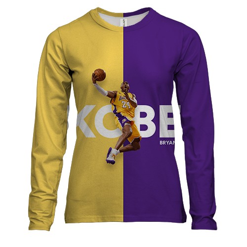 Жіночий 3D лонгслів Kobe Bryant Tribute (вид спереду)