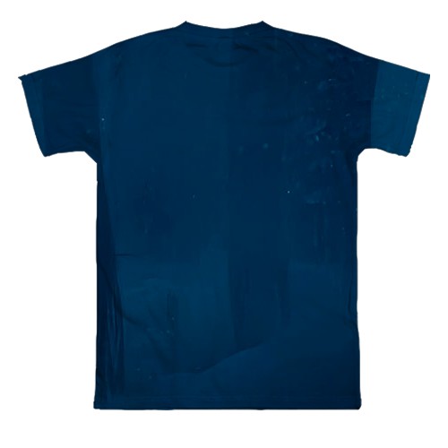 3D футболка Маленькая лошадка и снег (вид сзади)