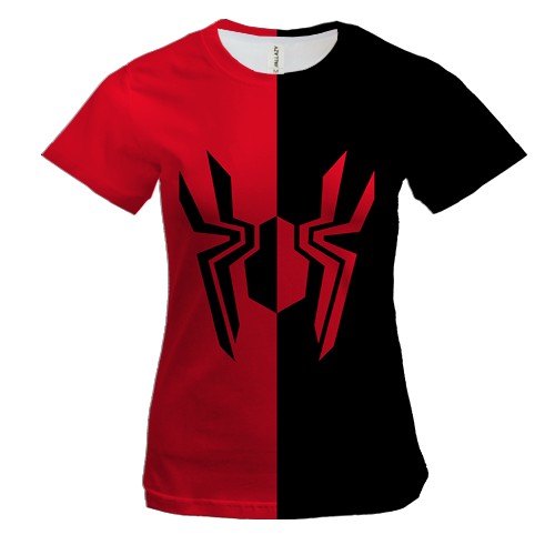 Жіноча 3D футболка Spider-Man Logo Minimalism (вид спереду)