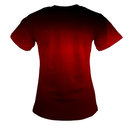 Женская 3D футболка Knuckles TV (вид сзади)