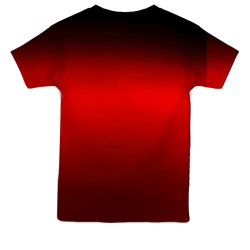 Детская 3D футболка Knuckles TV (вид сзади)