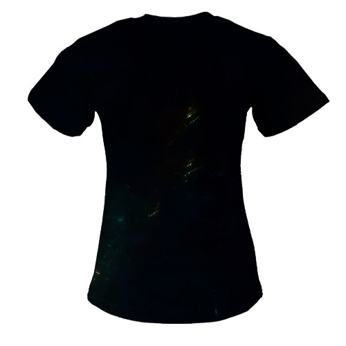 Женская 3D футболка Iron-Man x Doctor Doom (вид сзади)