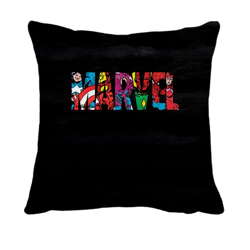 3D подушка MARVEL comix logo (вид спереду)