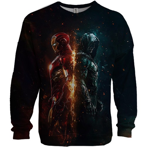 3D світшот Iron-Man x Doctor Doom (вид спереду)