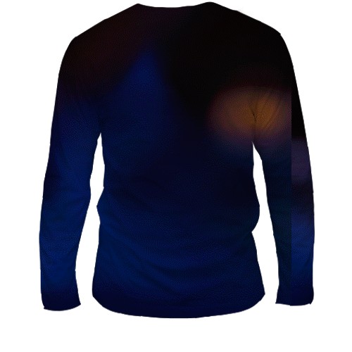 Мужской 3D лонгслив Hazbin Hotel poster (вид сзади)