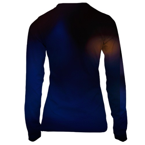 Жіночий 3D лонгслів Hazbin Hotel poster (вид ззаду)