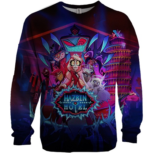 3D світшот Hazbin Hotel poster (вид спереду)