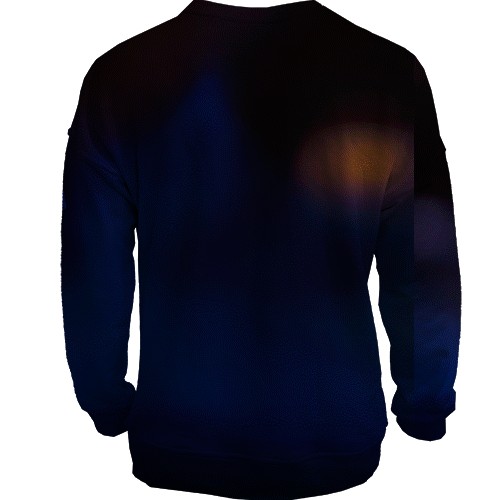 3D світшот Hazbin Hotel poster (вид ззаду)