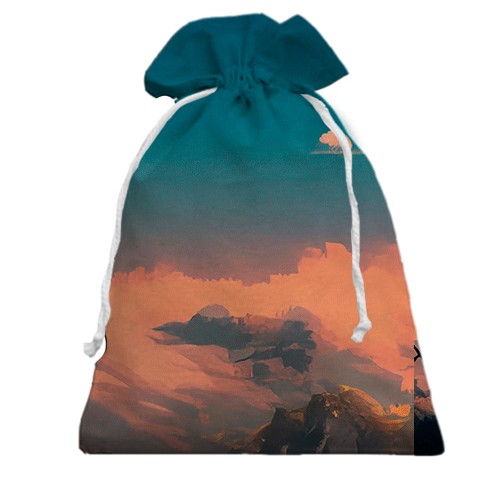 3D Подарочный мешочек Creature Commandos (вид сзади)