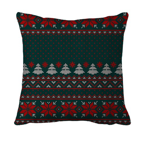 3D подушка Новорічний светр (вид спереду)