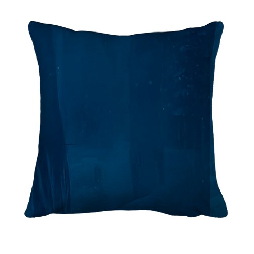 3D подушка Маленька конячка та сніг (вид ззаду)