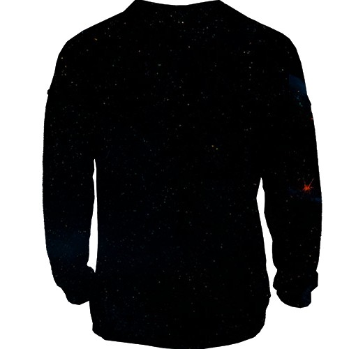 3D світшот Санта на коні (вид ззаду)