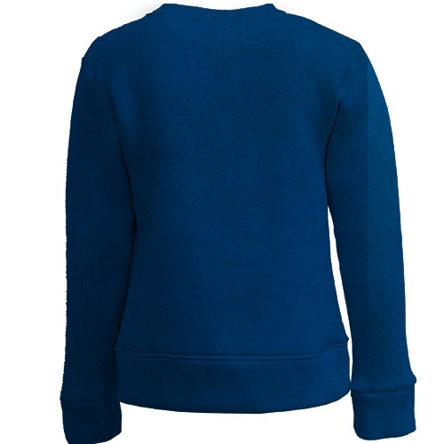 Дитячий 3D світшот Jinx, blue aesthetic (вид ззаду)